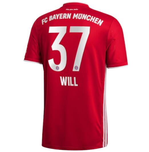 Bayern Munich Home Kit Soccer Jersey Will 37 2020/21